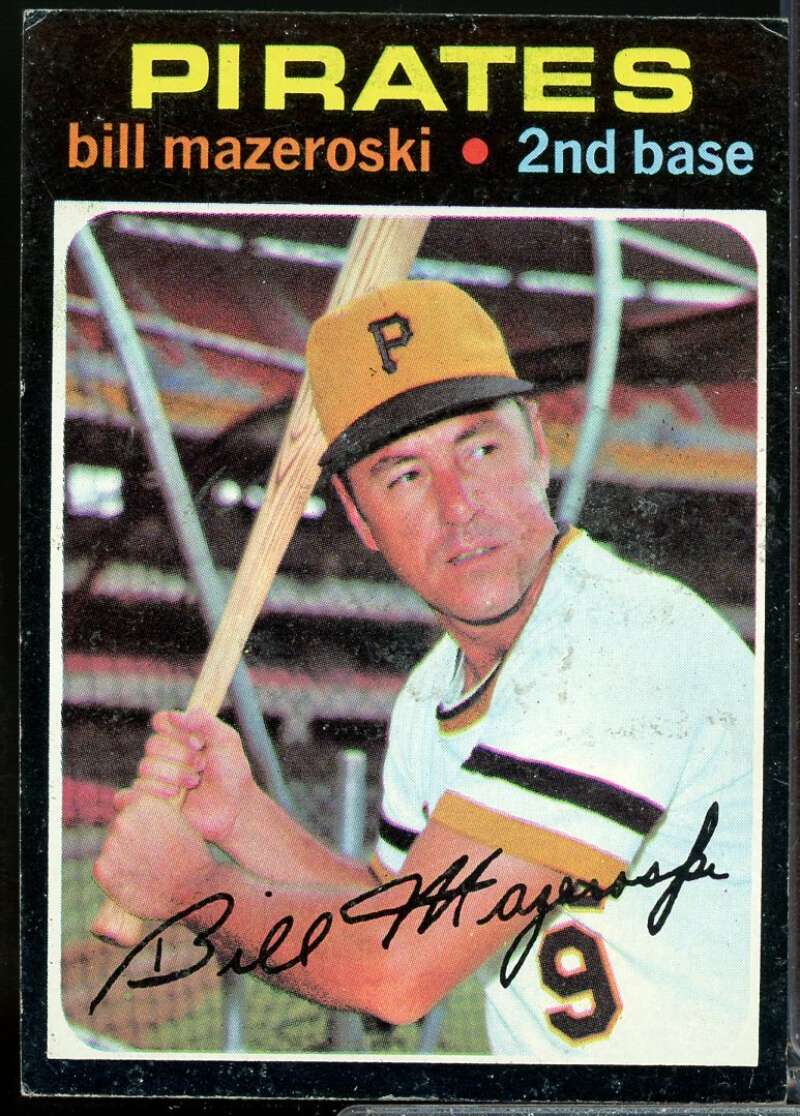 Bill Mazeroski Card 1971 Topps #110  Image 1