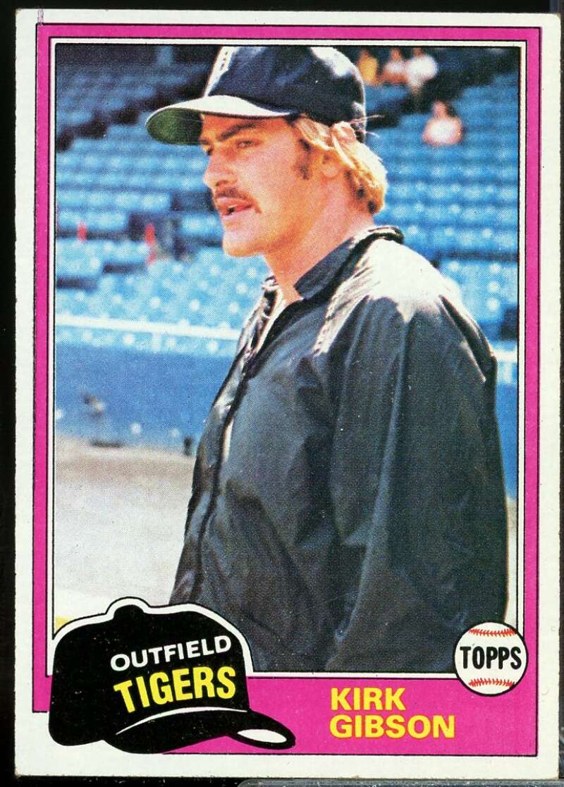 Kirk Gibson RC Card 1981 Topps #315  Image 1