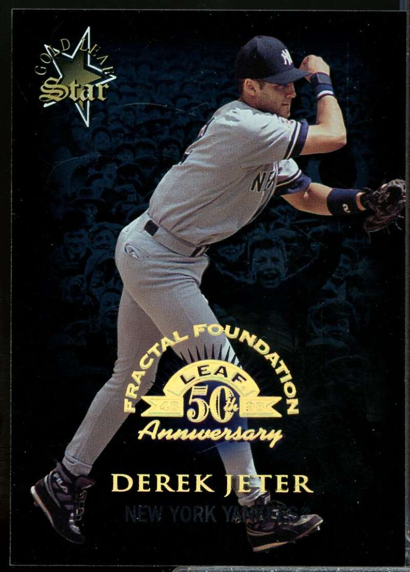 Derek Jeter GLS Card 1998 Leaf Fractal Foundations #164  Image 1
