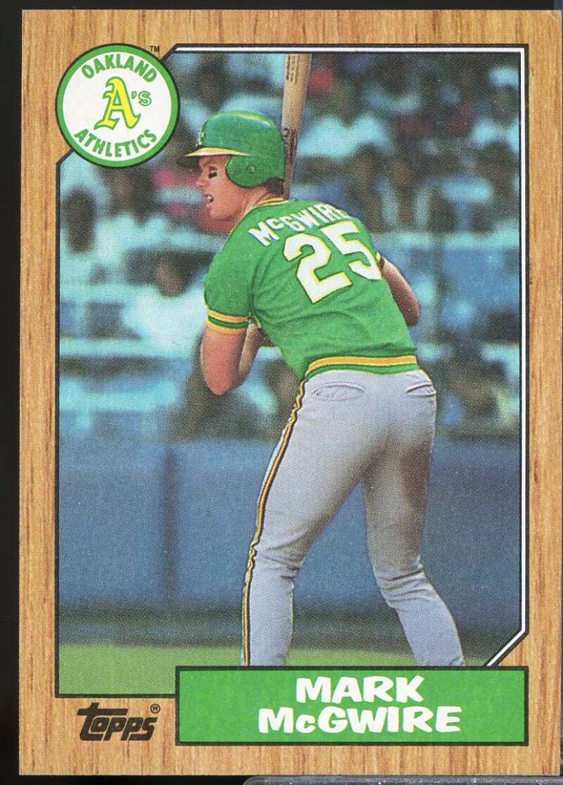Mark McGwire Rookie Card 1987 Topps #366  Image 1