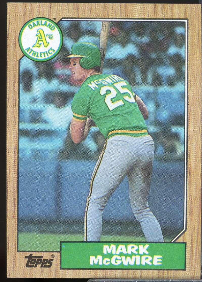 Mark McGwire Rookie Card 1987 Topps #366  Image 1
