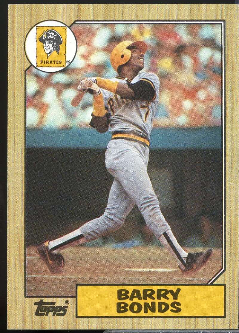 Barry Bonds Rookie Card 1987 Topps #320  Image 1