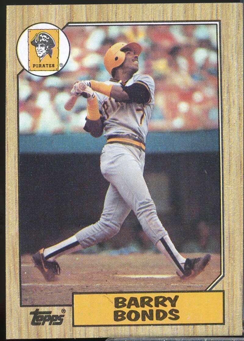 Barry Bonds Rookie Card 1987 Topps #320  Image 1