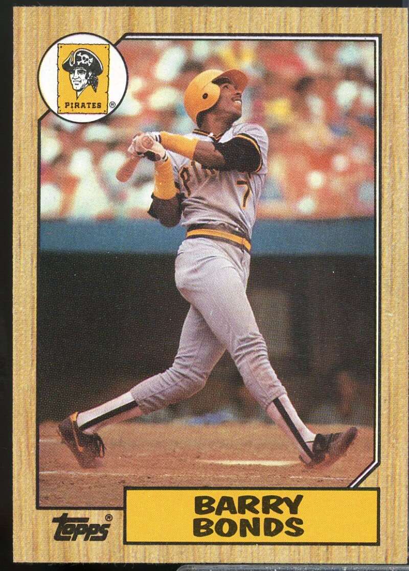 Barry Bonds Rookie Card 1987 Topps #320  Image 1