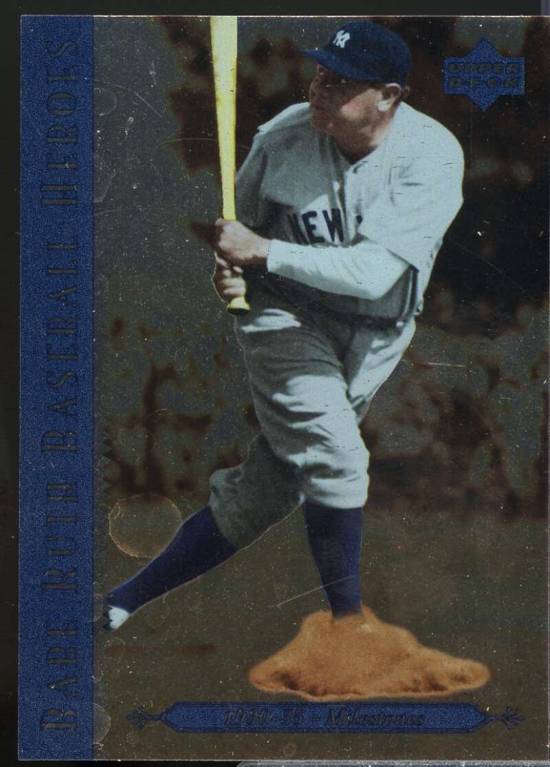 Babe Ruth/1930-35 Milestones Card 1995 Upper Deck Ruth Heroes #80  Image 1