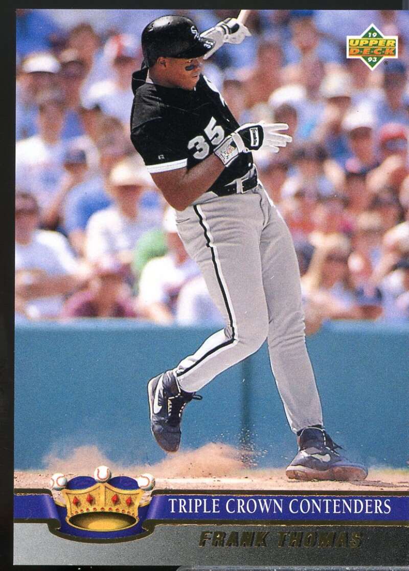 Frank Thomas Card 1993 Upper Deck Triple Crown #TC9  Image 1