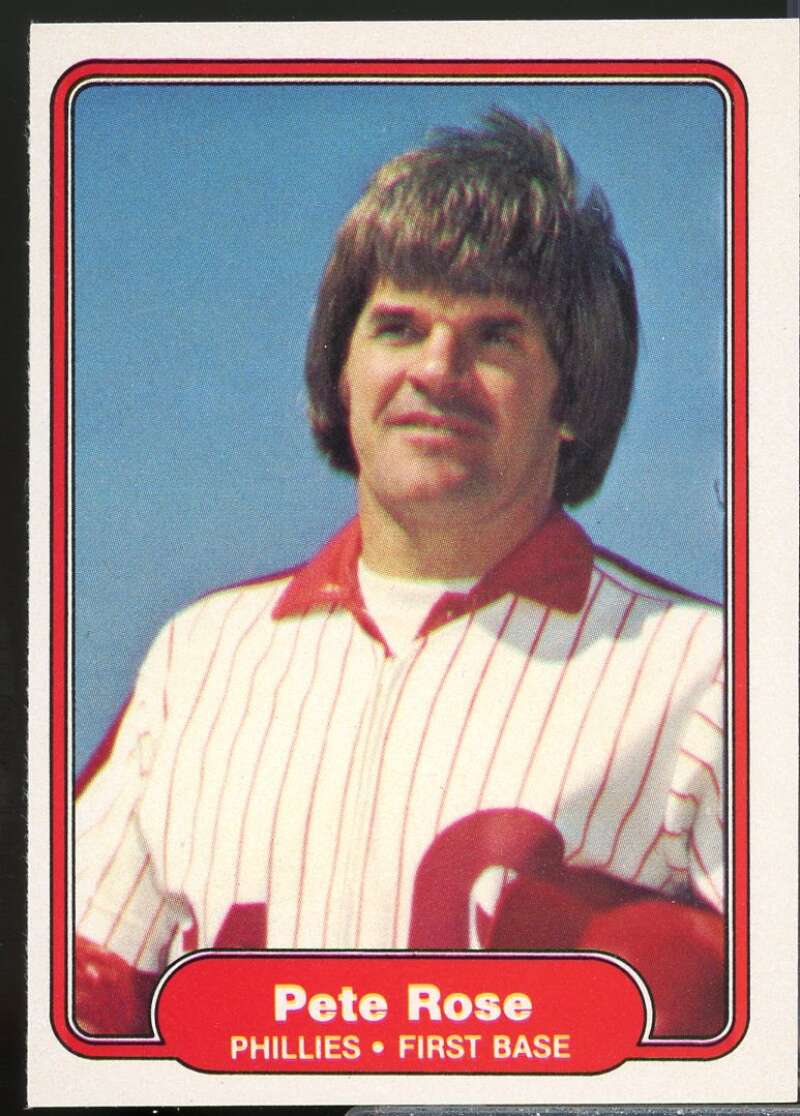 Pete Rose Card 1982 Fleer #256  Image 1