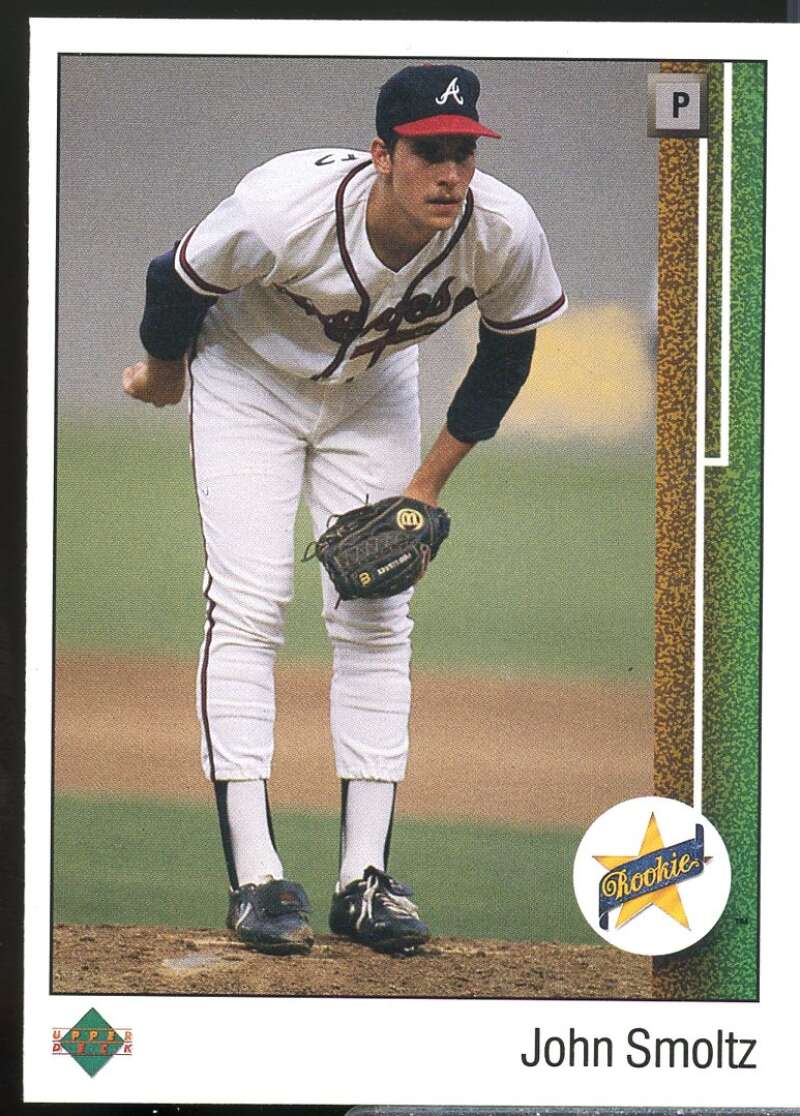 John Smoltz Rookie Card 1989 Upper Deck #17  Image 1