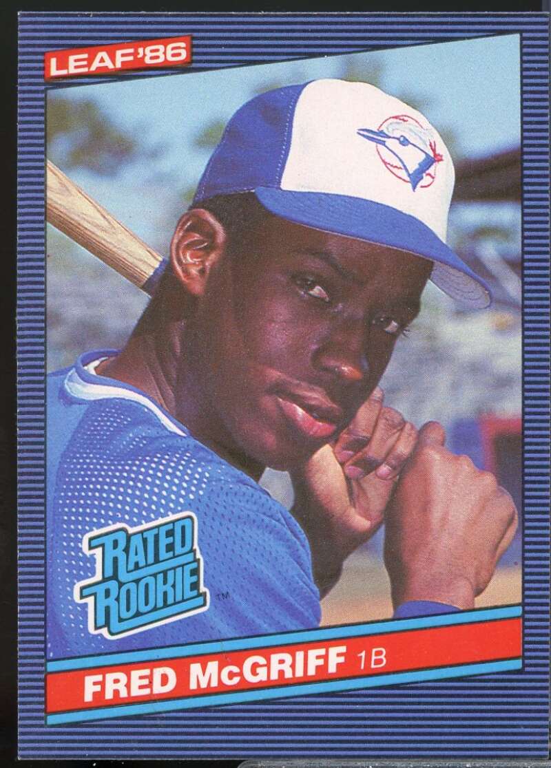 Fred McGriff Rookie Card 1986 Leaf/Donruss #28  Image 1
