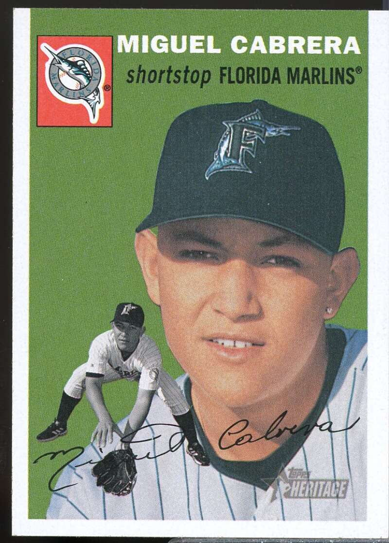 Miguel Cabrera Card 2003 Topps Heritage #53  Image 1