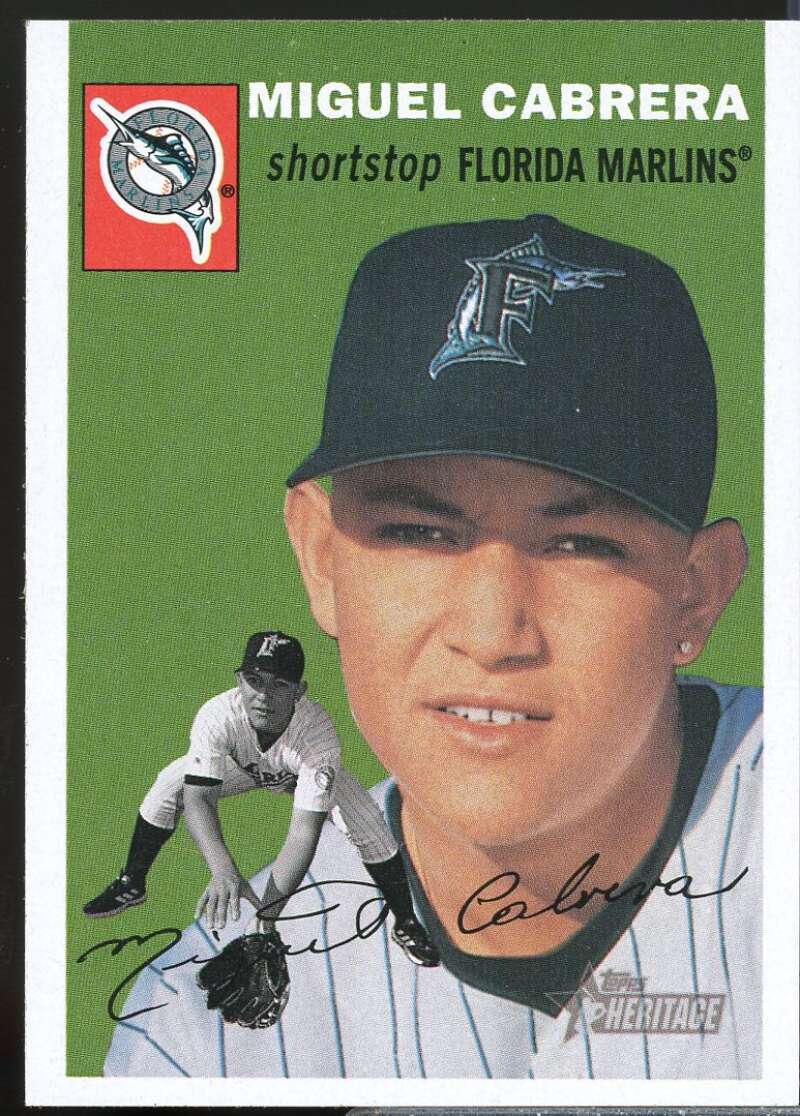 Miguel Cabrera Card 2003 Topps Heritage #53  Image 1
