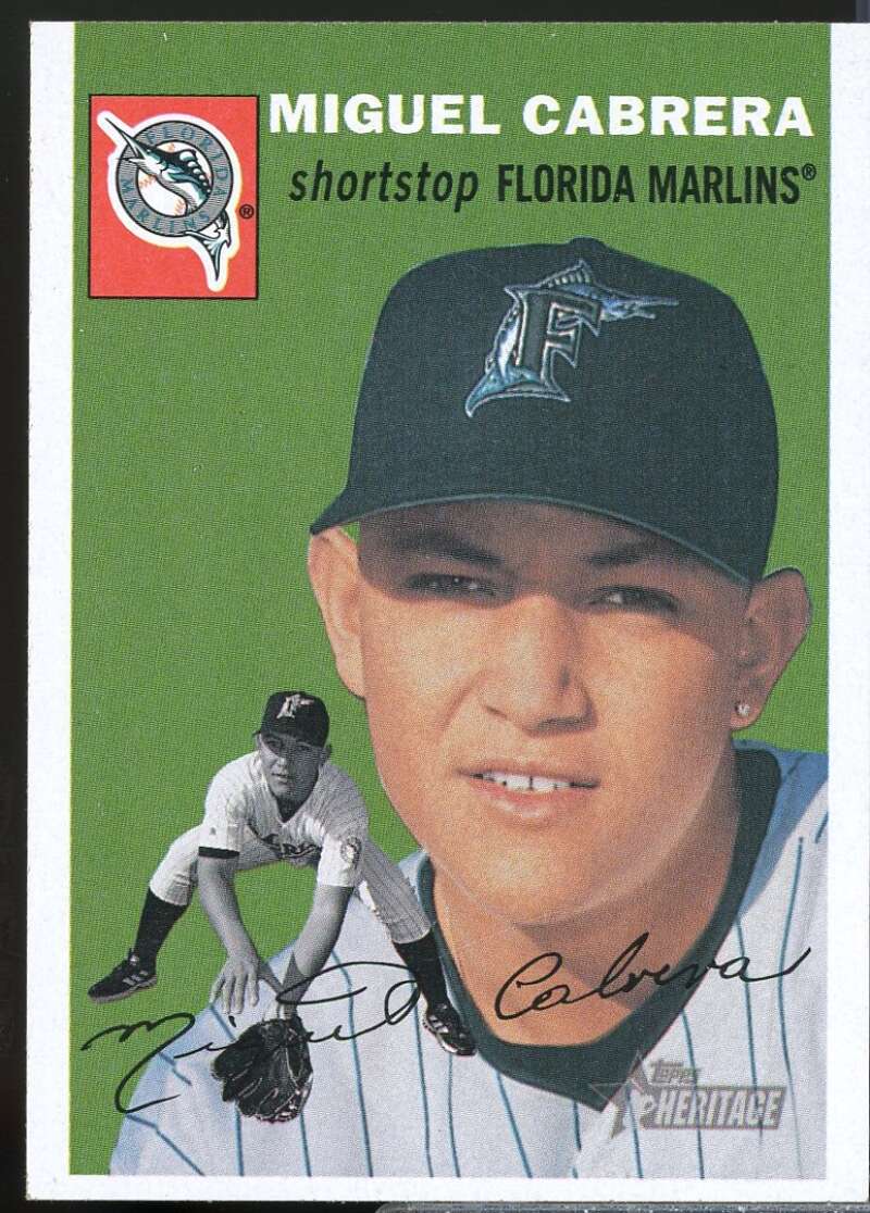 Miguel Cabrera Card 2003 Topps Heritage #53  Image 1