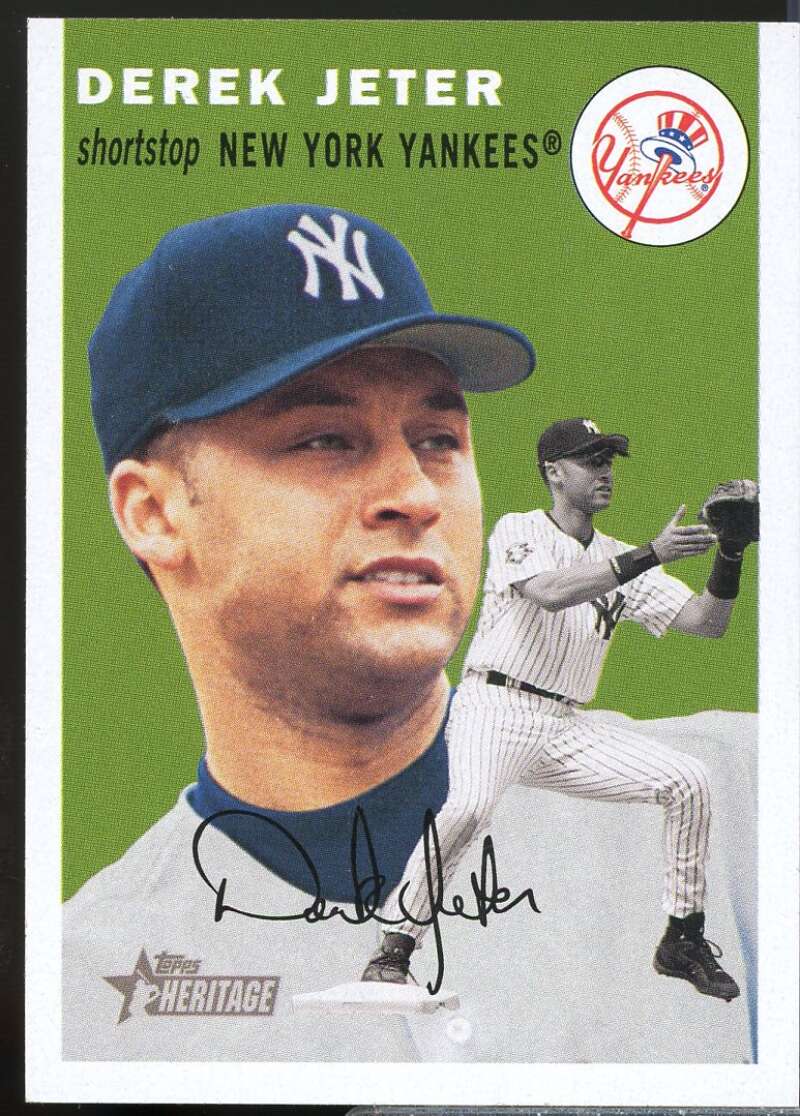 Derek Jeter New Logo Card 2003 Topps Heritage #10A  Image 1