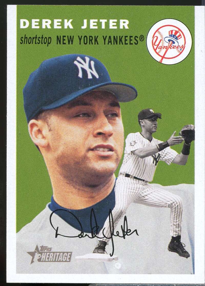 Derek Jeter New Logo Card 2003 Topps Heritage #10A  Image 1