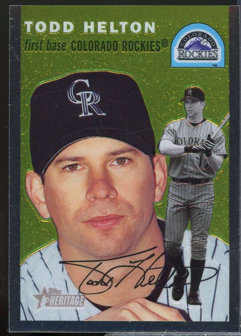 Todd Helton Card 2003 Topps Heritage Chrome #THC8  Image 1