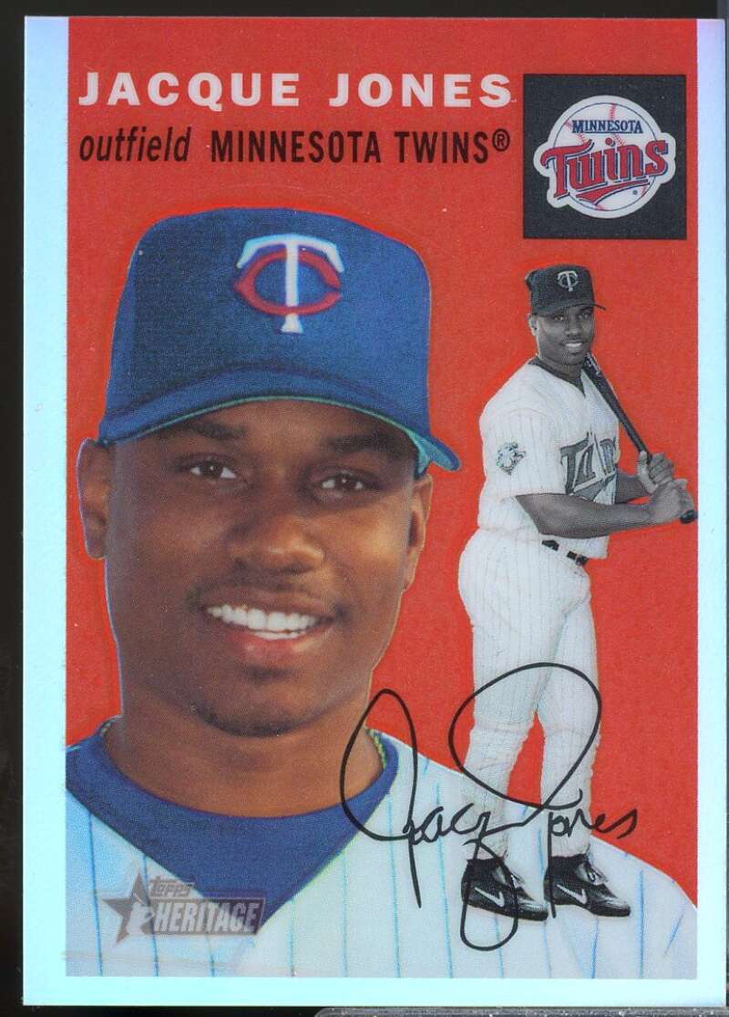 Jacque Jones Card 2003 Topps Heritage Chrome Refractors #THC60  Image 1