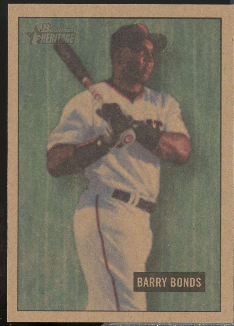 Barry Bonds Card 2005 Bowman Heritage Mahogany #37  Image 1