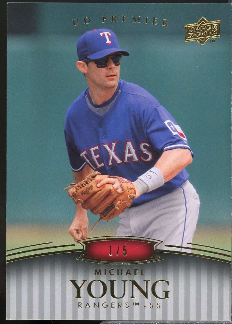 Michael Young Card 2008 Upper Deck Premier Silver #175  Image 1