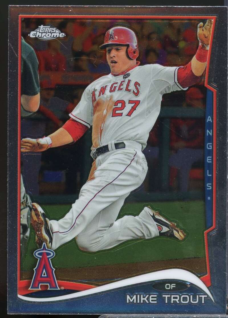 Mike Trout Card 2014 Topps Chrome #1  Image 1