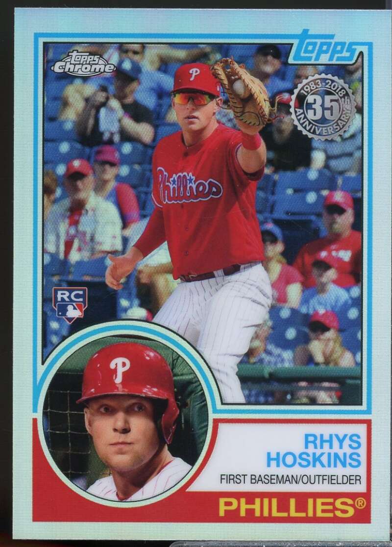 Rhys Hoskins Card 2018 Topps Chrome '83 Topps Refractors #83T21  Image 1