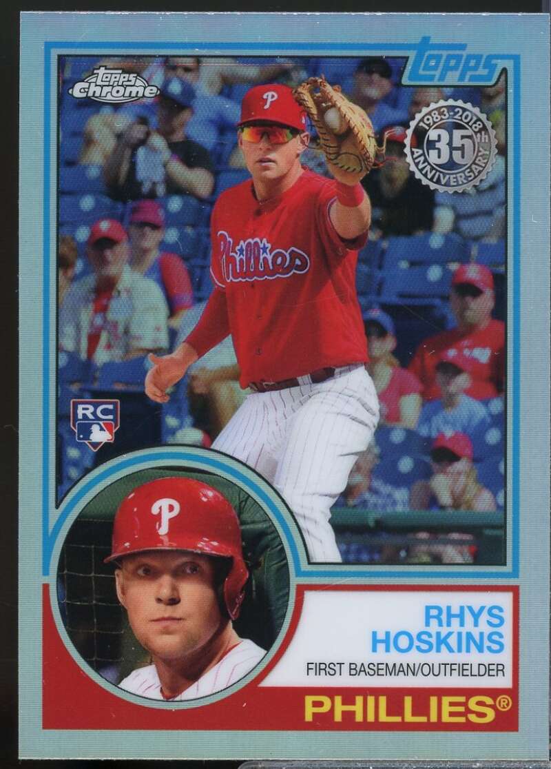 Rhys Hoskins Card 2018 Topps Chrome '83 Topps Refractors #83T21  Image 1
