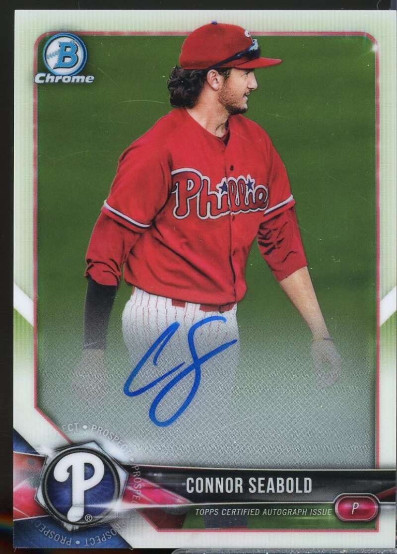 Connor Seabold Card 2018 Bowman Chrome Prospect Autographs #BCPACS  Image 1
