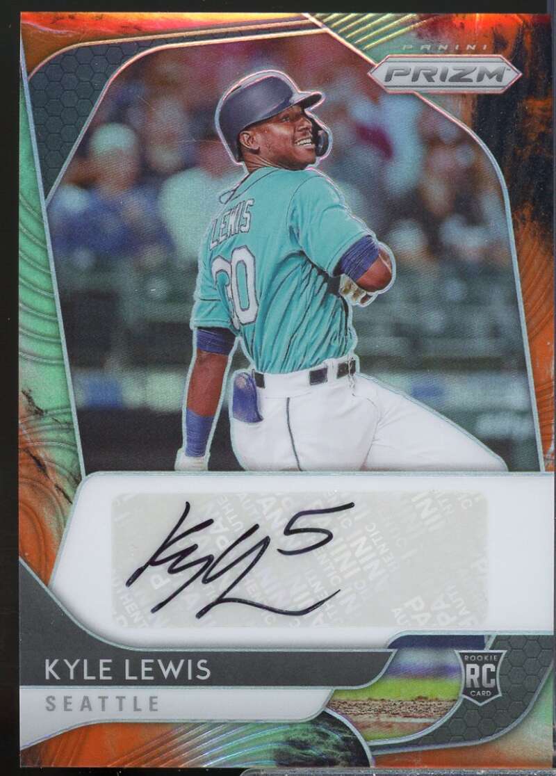 Kyle Lewis Card 2020 Panini Prizm Rookie Autographs Prizms Purple #3  Image 1
