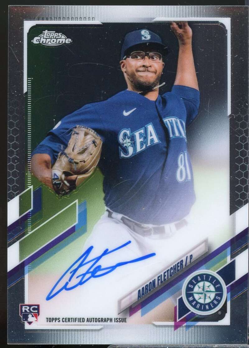 Aaron Fletcher Card 2021 Topps Chrome Rookie Autographs #RAAF  Image 1