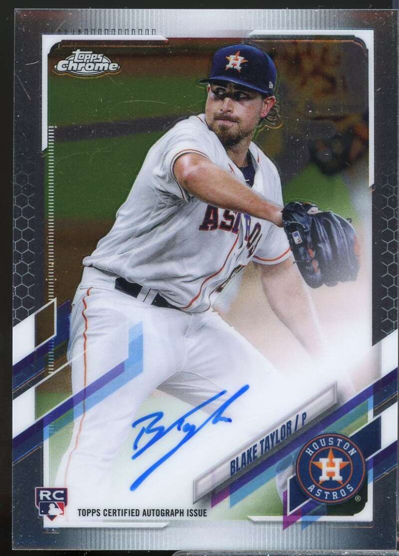 Blake Taylor Card 2021 Topps Chrome Rookie Autographs #RABT  Image 1