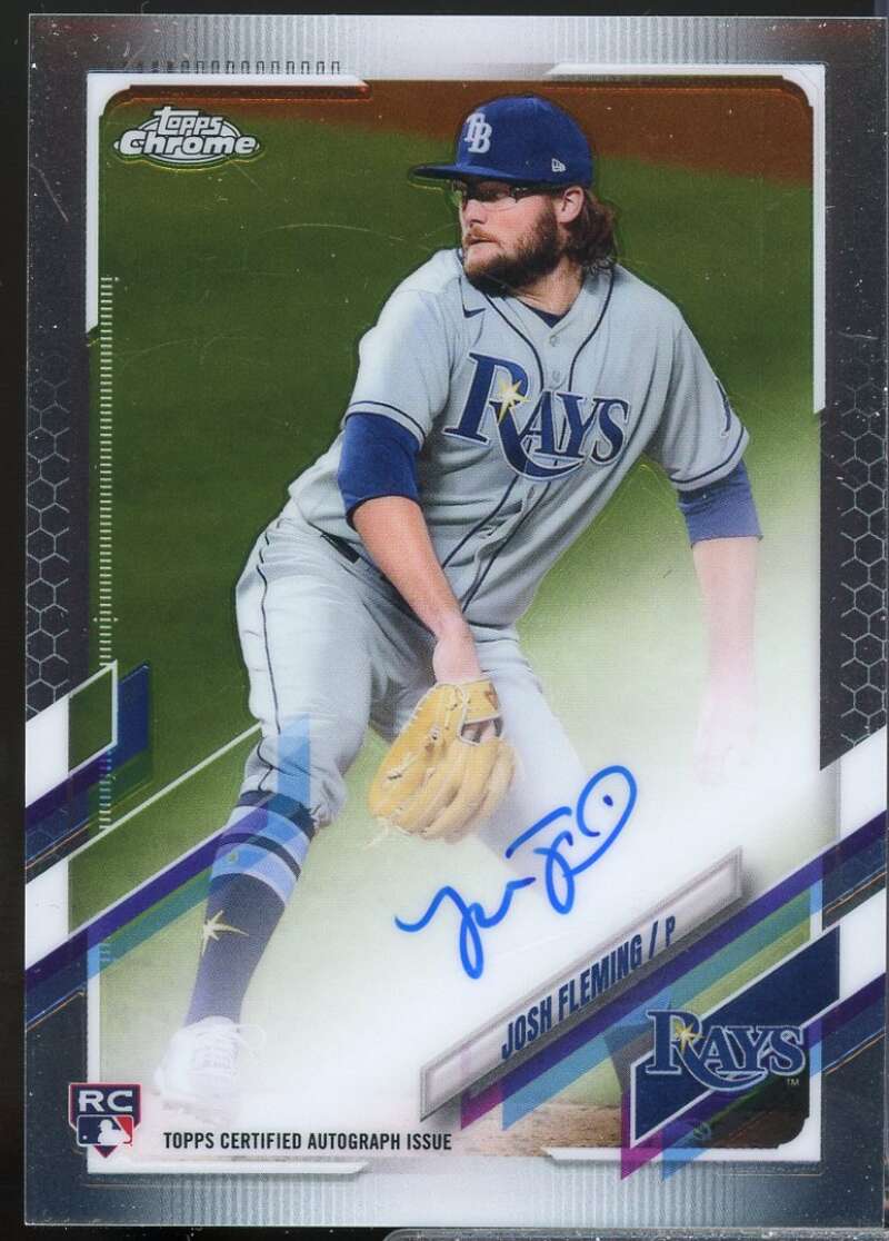 Josh Fleming Card 2021 Topps Chrome Rookie Autographs #RAJF  Image 1