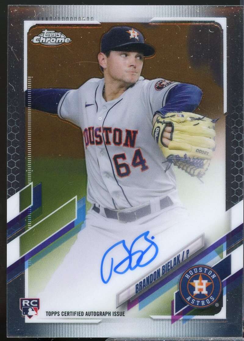 Brandon Bielak Card 2021 Topps Chrome Rookie Autographs #RABBI  Image 1