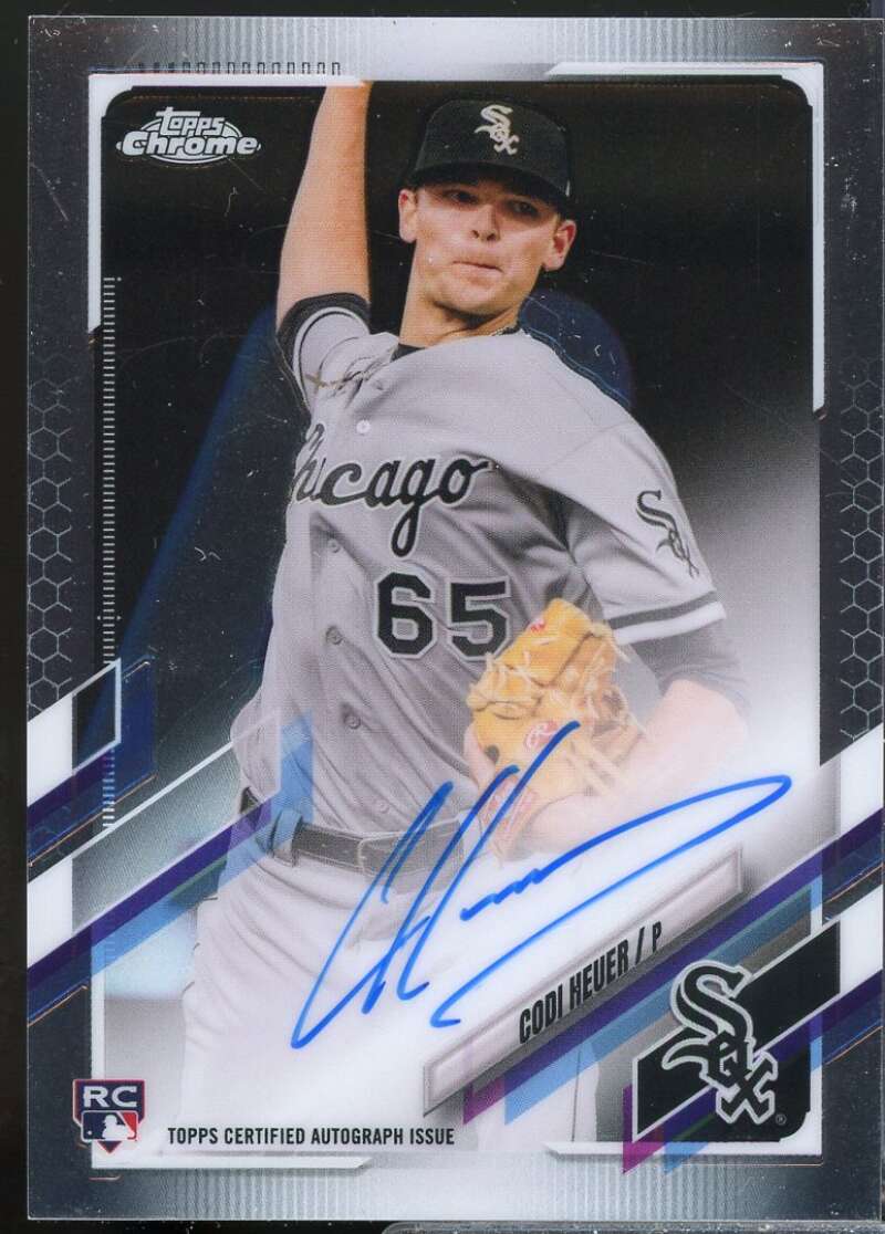 Codi Heuer Card 2021 Topps Chrome Rookie Autographs #RACH  Image 1