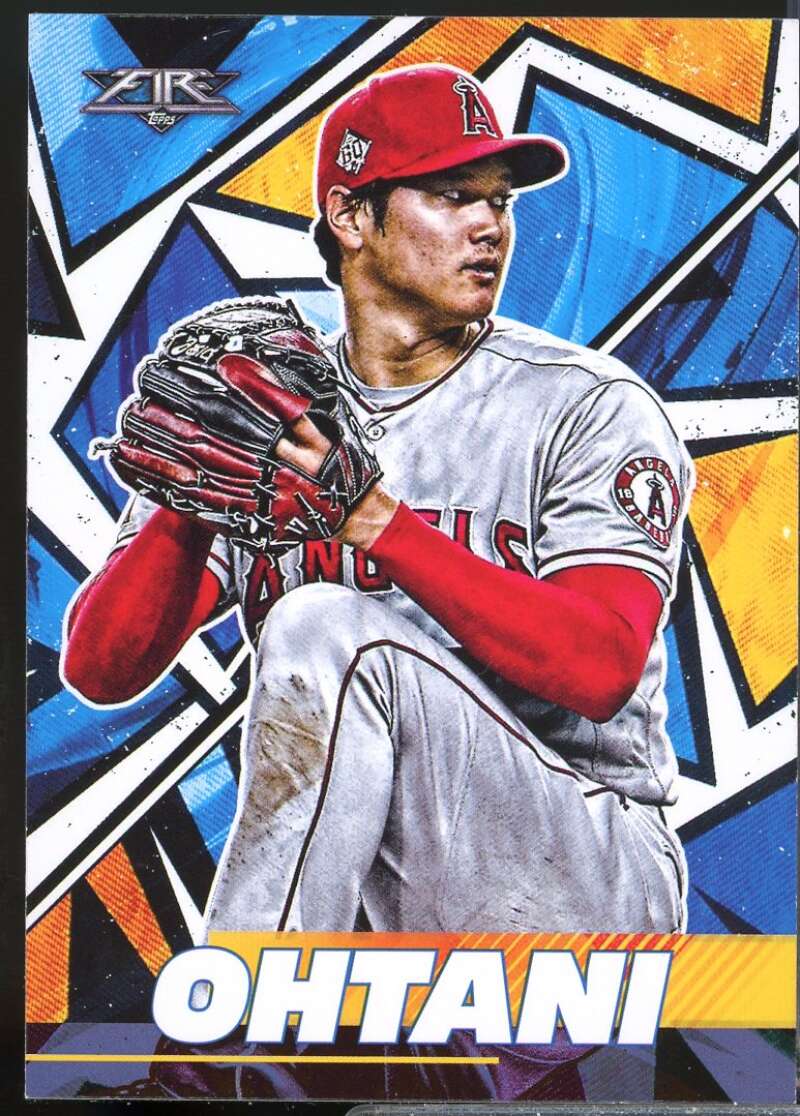 Shohei Ohtani Card 2021 Topps Fire #26  Image 1
