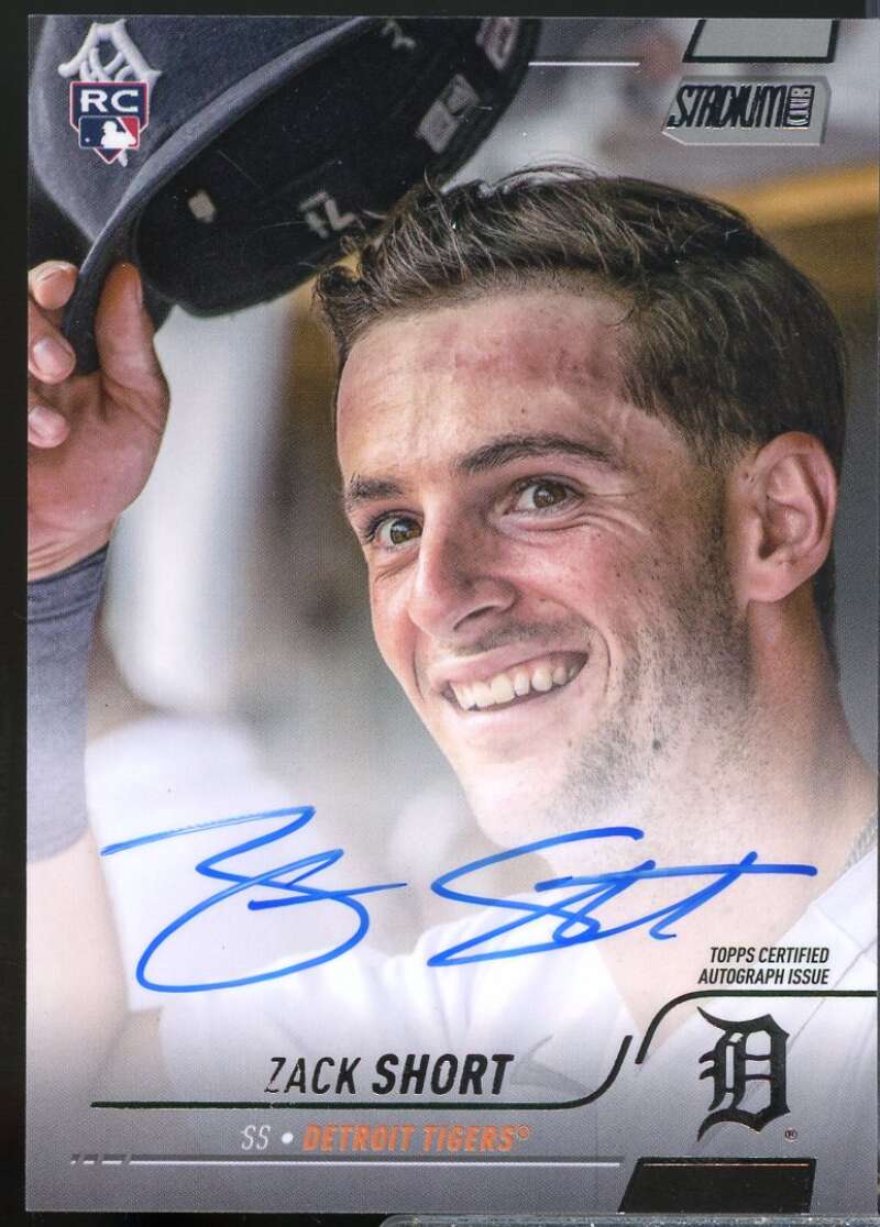 Zack Short Card 2022 Stadium Club Autographs #SCBAZSH  Image 1