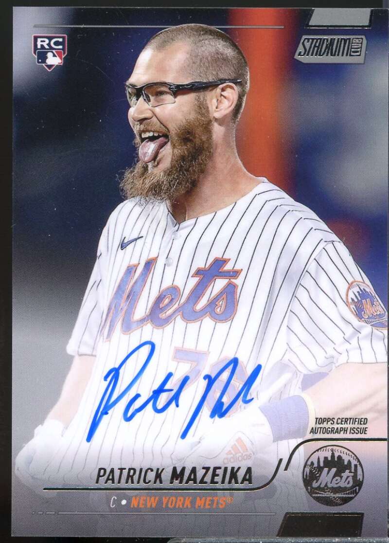Patrick Mazeika Card 2022 Stadium Club Autographs #SCBAPM  Image 1