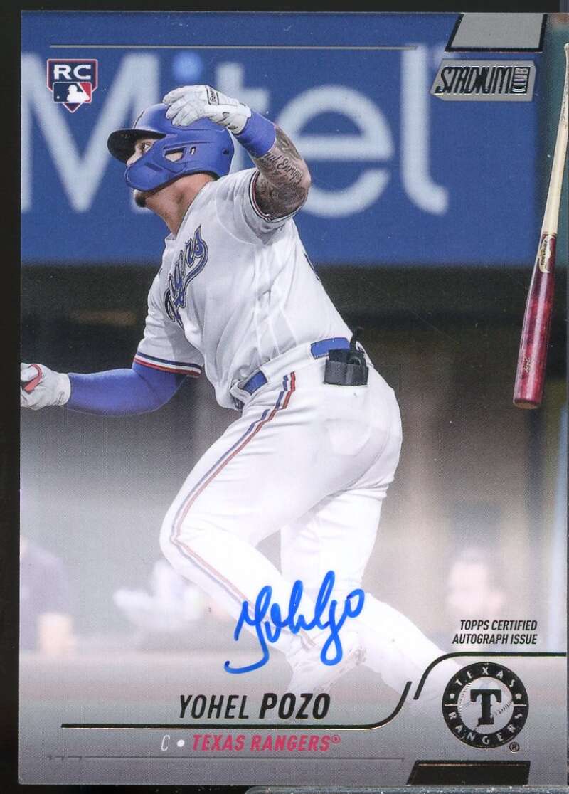 Yohel Pozo Card 2022 Stadium Club Autographs #SCBAYP  Image 1