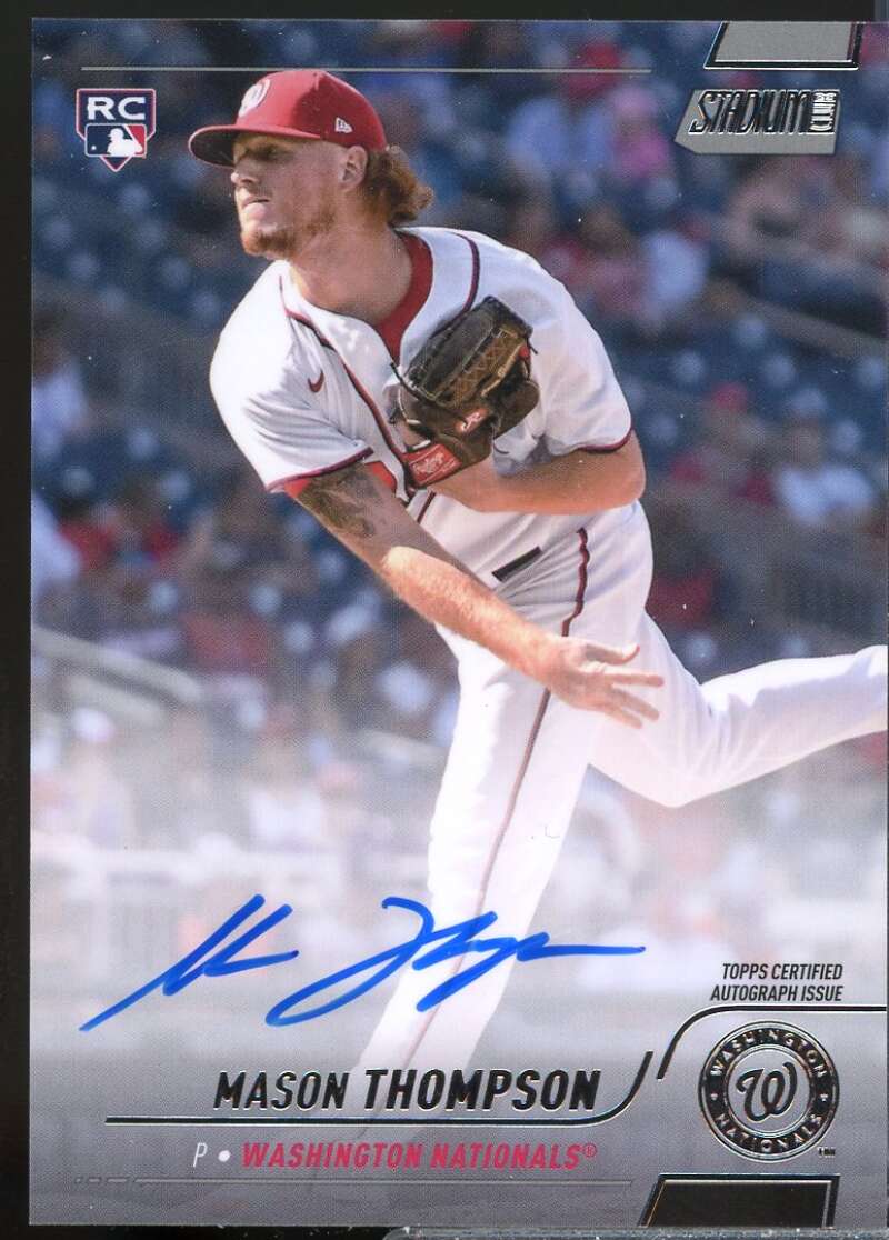 Mason Thompson Card 2022 Stadium Club Autographs #SCBAMTH  Image 1