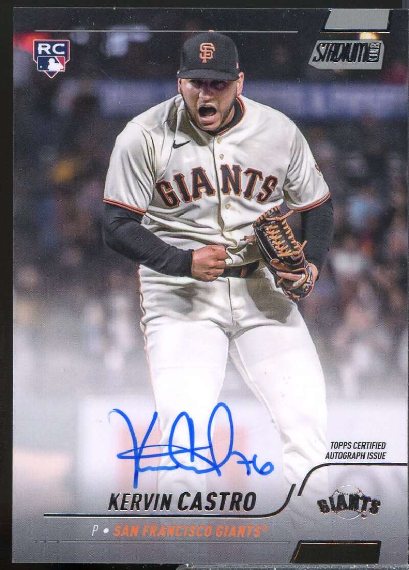 Kervin Castro Card 2022 Stadium Club Autographs #SCBAKC  Image 1