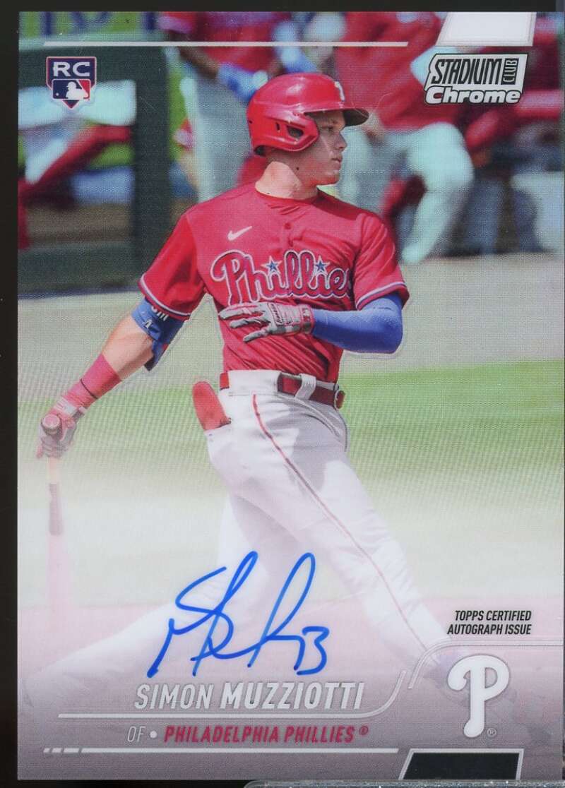Simon Muzziotti Card 2022 Stadium Club Chrome Autographs #SCCUASMU  Image 1