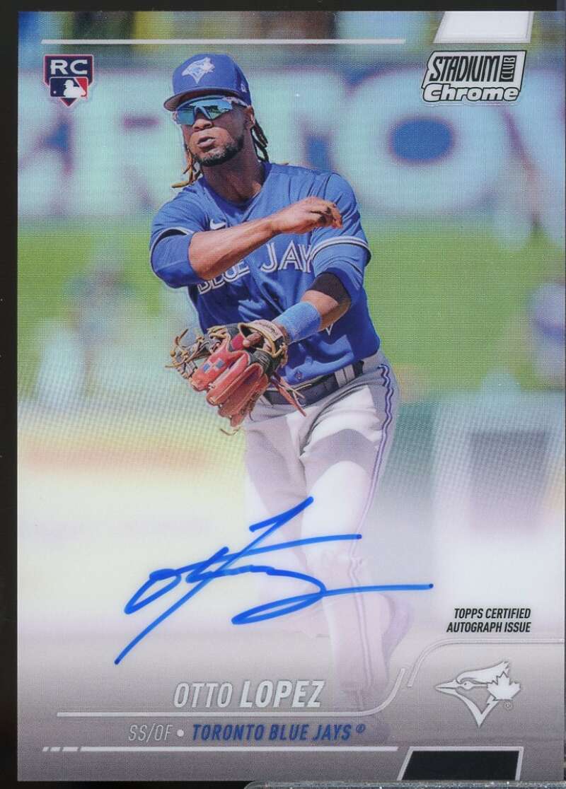 Otto Lopez Card 2022 Stadium Club Chrome Autographs #SCCUAOL  Image 1
