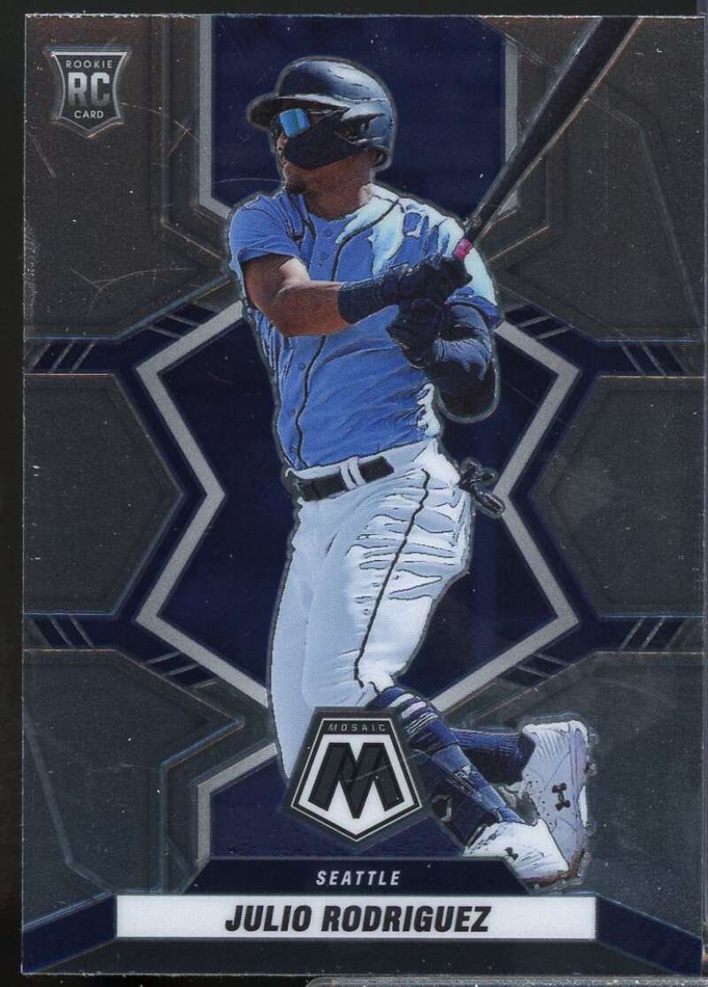 Julio Rodriguez Rookie Card 2022 Panini Mosaic #274  Image 1