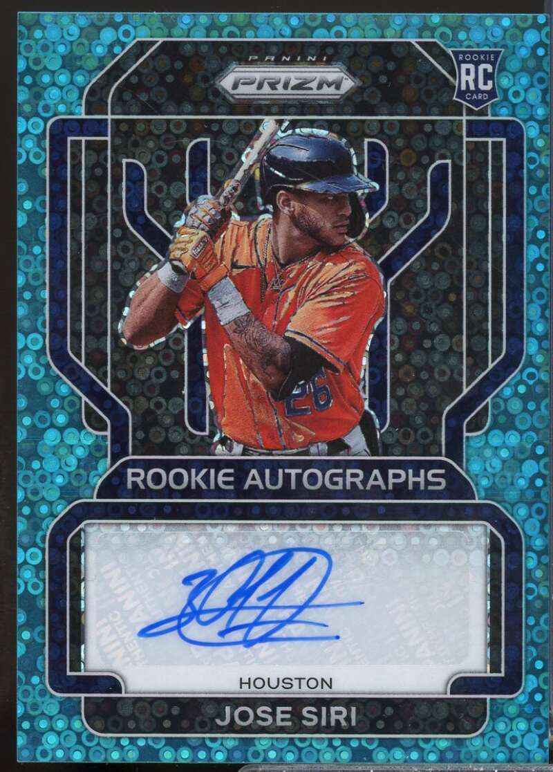 Jose Siri 2022 Panini Prizm Rookie Autographs Prizms Teal Donut Circles #52  Image 1