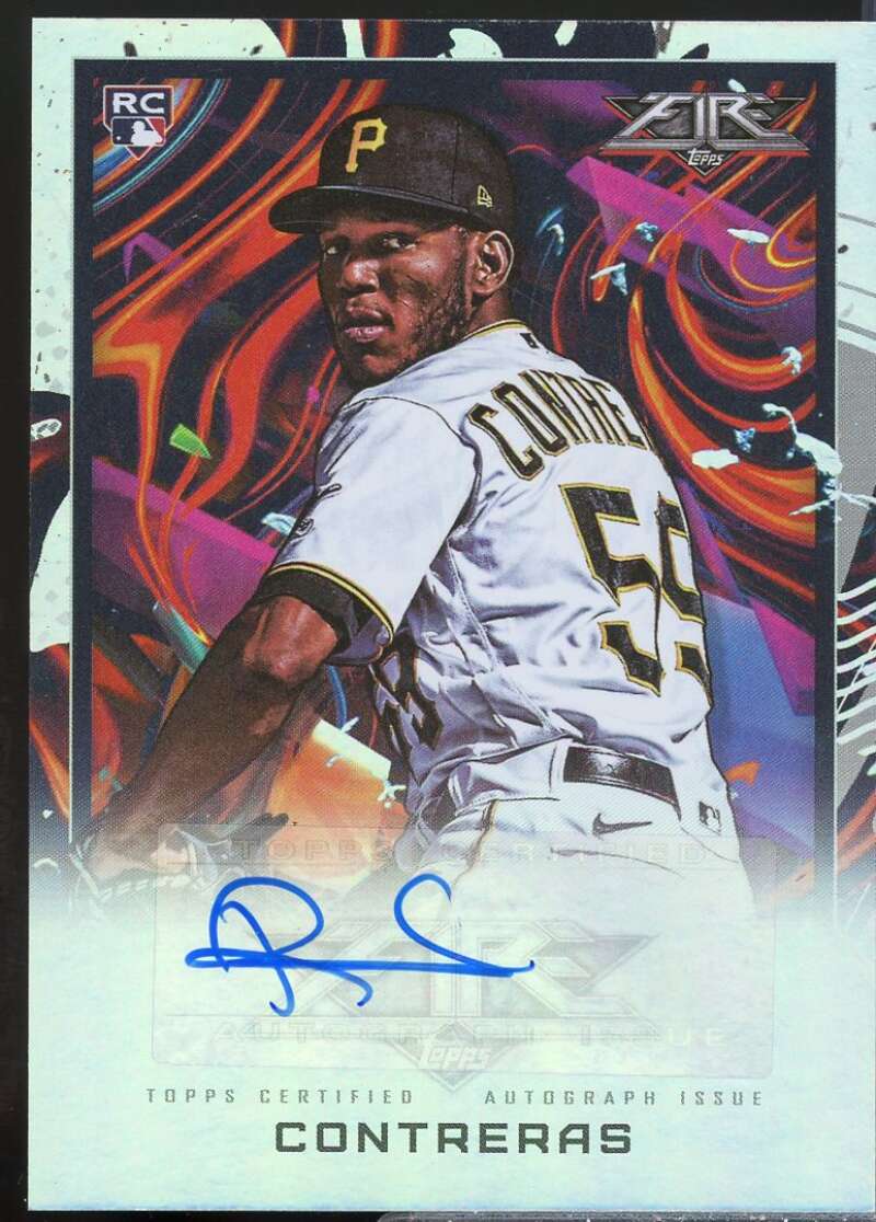 Roansy Contreras Card 2022 Topps Fire Autographs #FARC  Image 1