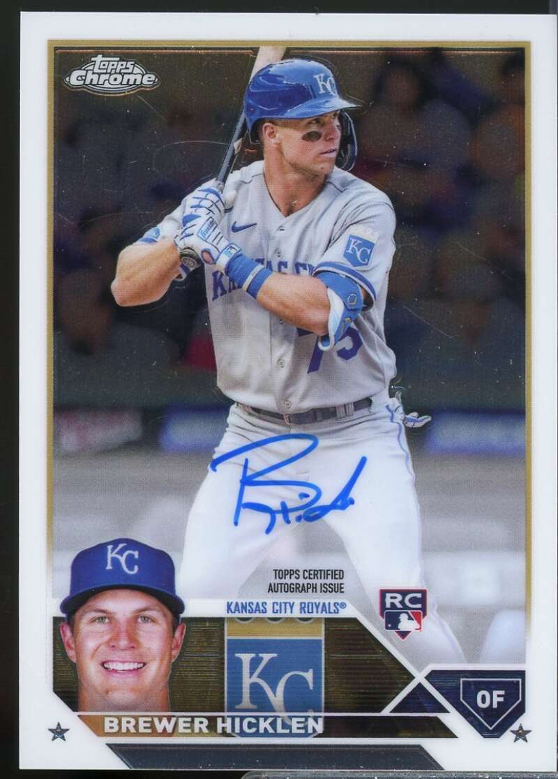 Brewer Hicklen Card 2023 Topps Chrome Rookie Autographs #RABHI  Image 1