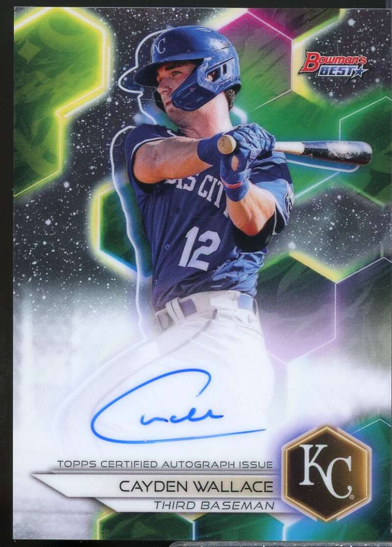 Cayden Wallace Card 2023 Bowman's Best Best of '23 Autographs #B23CW  Image 1
