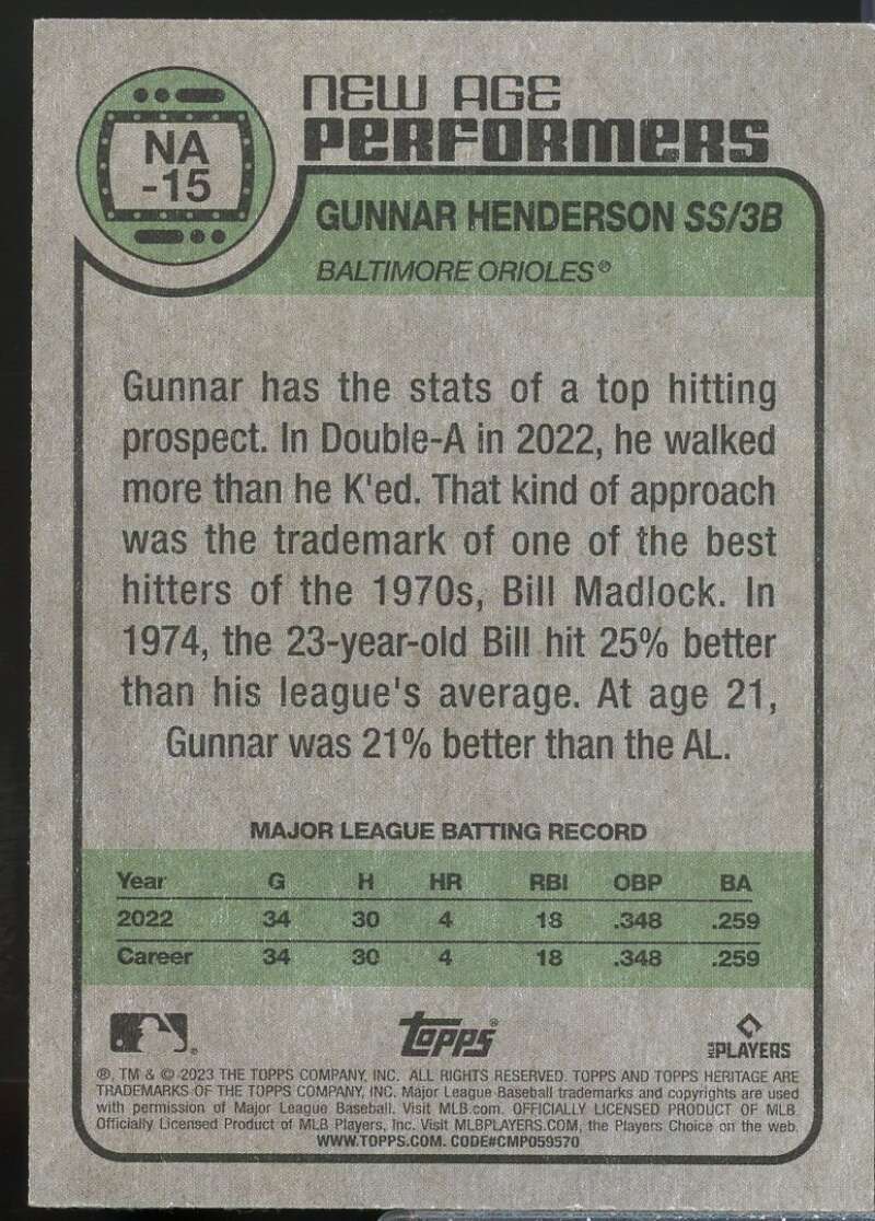Adley Rutschman Rookie Card 2023 Topps #250  Image 2