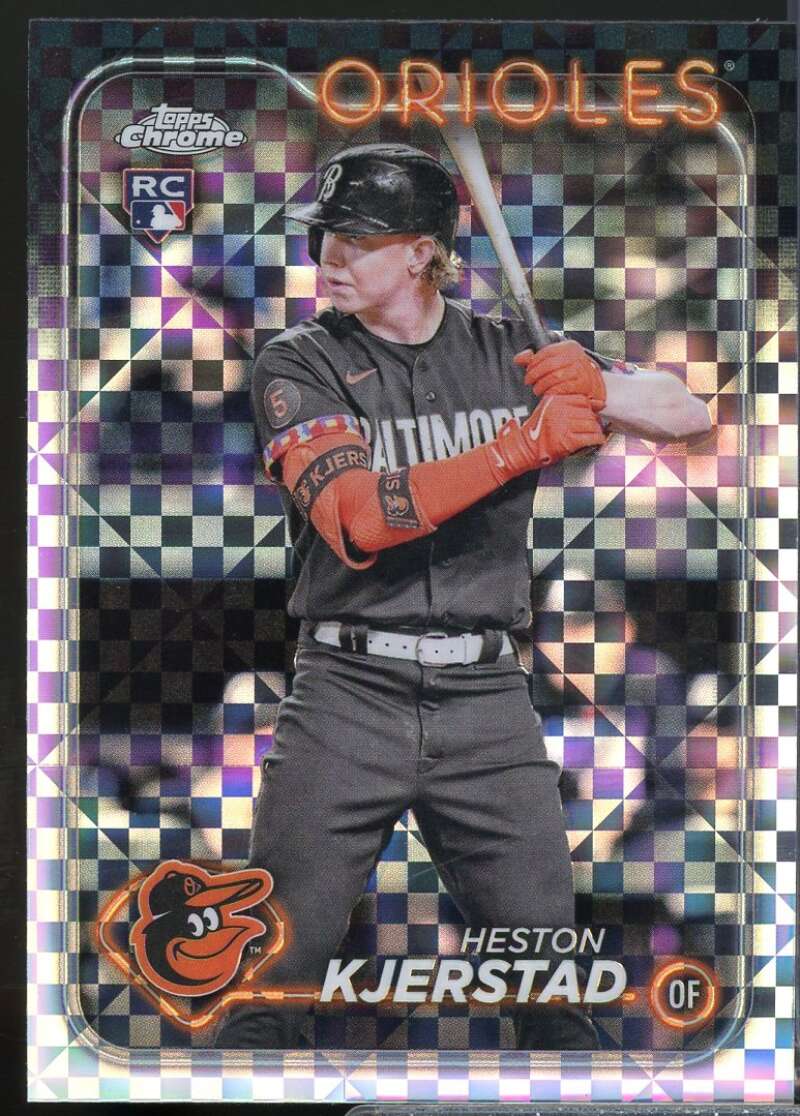 Heston Kjerstad Rookie Card 2024 Topps Chrome X-fractors #142  Image 1