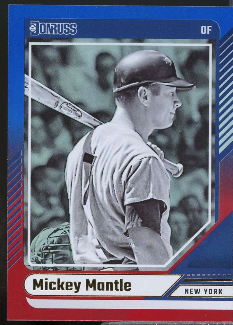 Mickey Mantle Card 2024 Donruss Red and Blue #7  Image 1