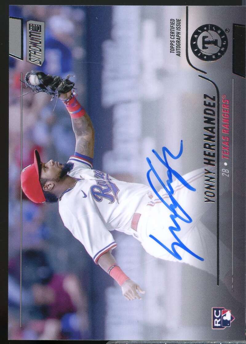 Yonny Hernandez Card 2022 Stadium Club Autographs #SCBAYH  Image 1