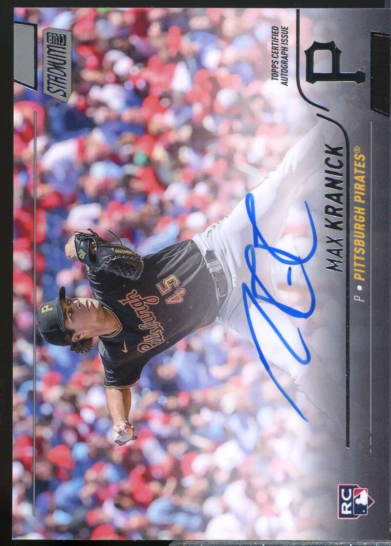 Max Kranick Card 2022 Stadium Club Autographs #SCBAMK  Image 1